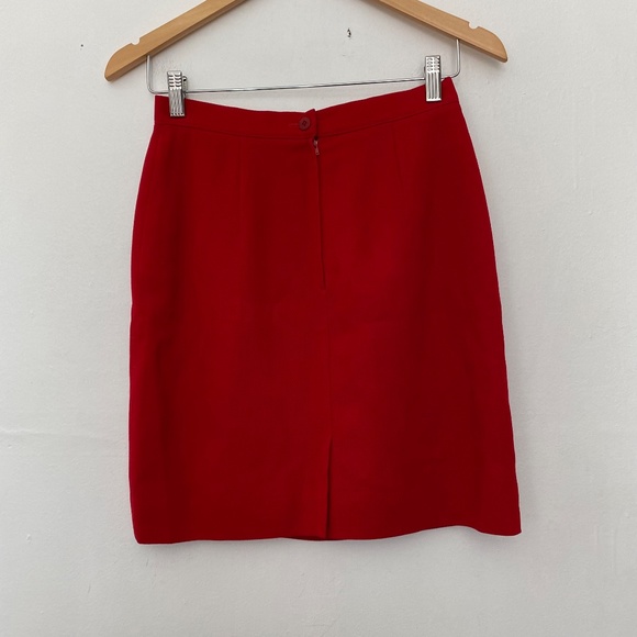 Giorgio Armani Red Mini Skirt - Picture 3 of 4